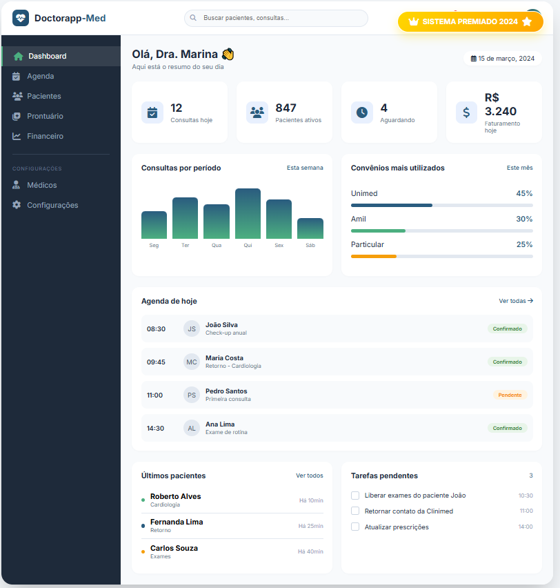 Dashboard Doctorapp-Med